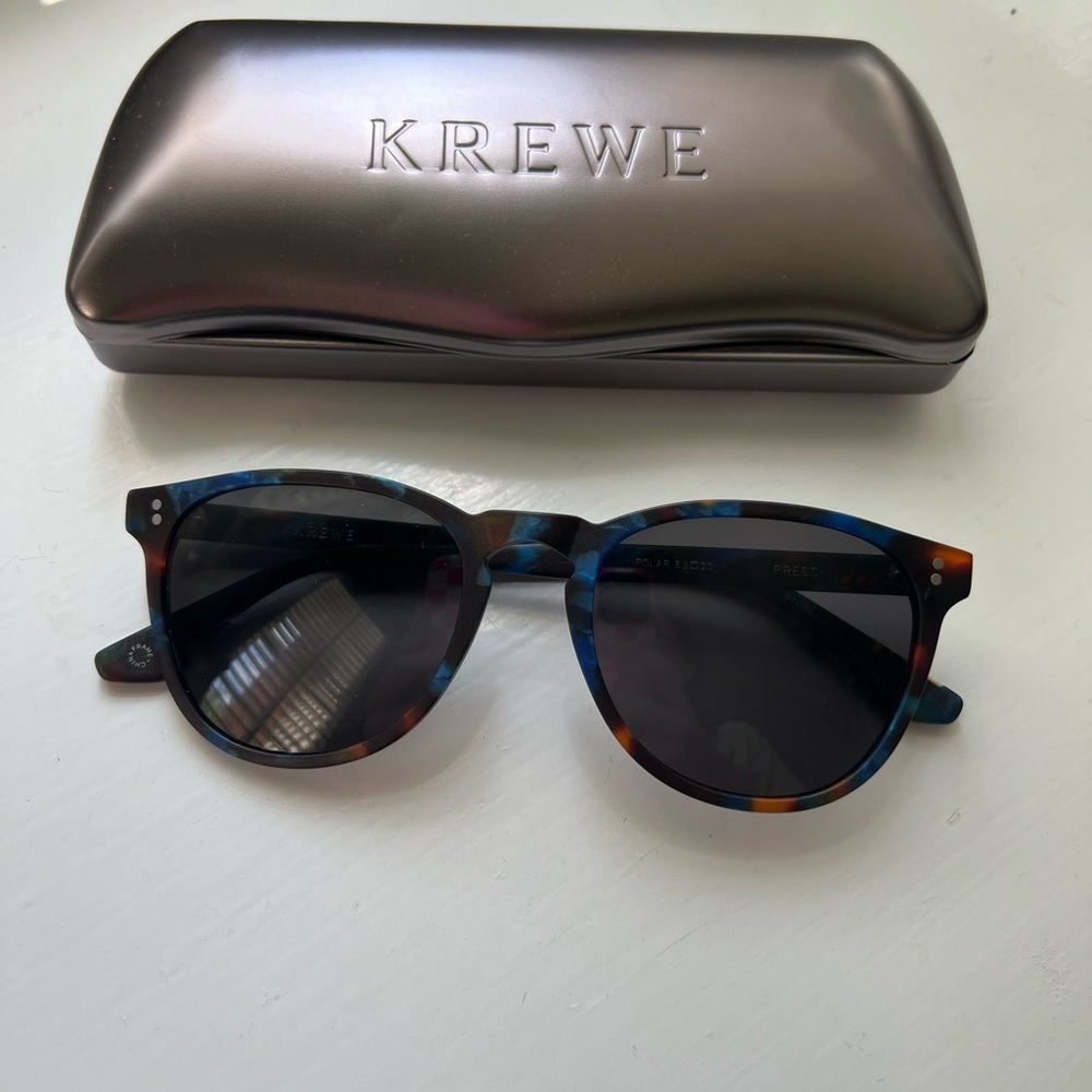 Krewe Sunglasses Matte Press Blue Steel